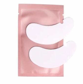 Патчи для наращивания ресниц (розовые) с вырезом, 50 пар Патчи для наращивания ресниц (розовые) с вырезом, 50 пар